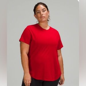 Excellent Condition Lululemon Love Tee, Dark Red, Size 2